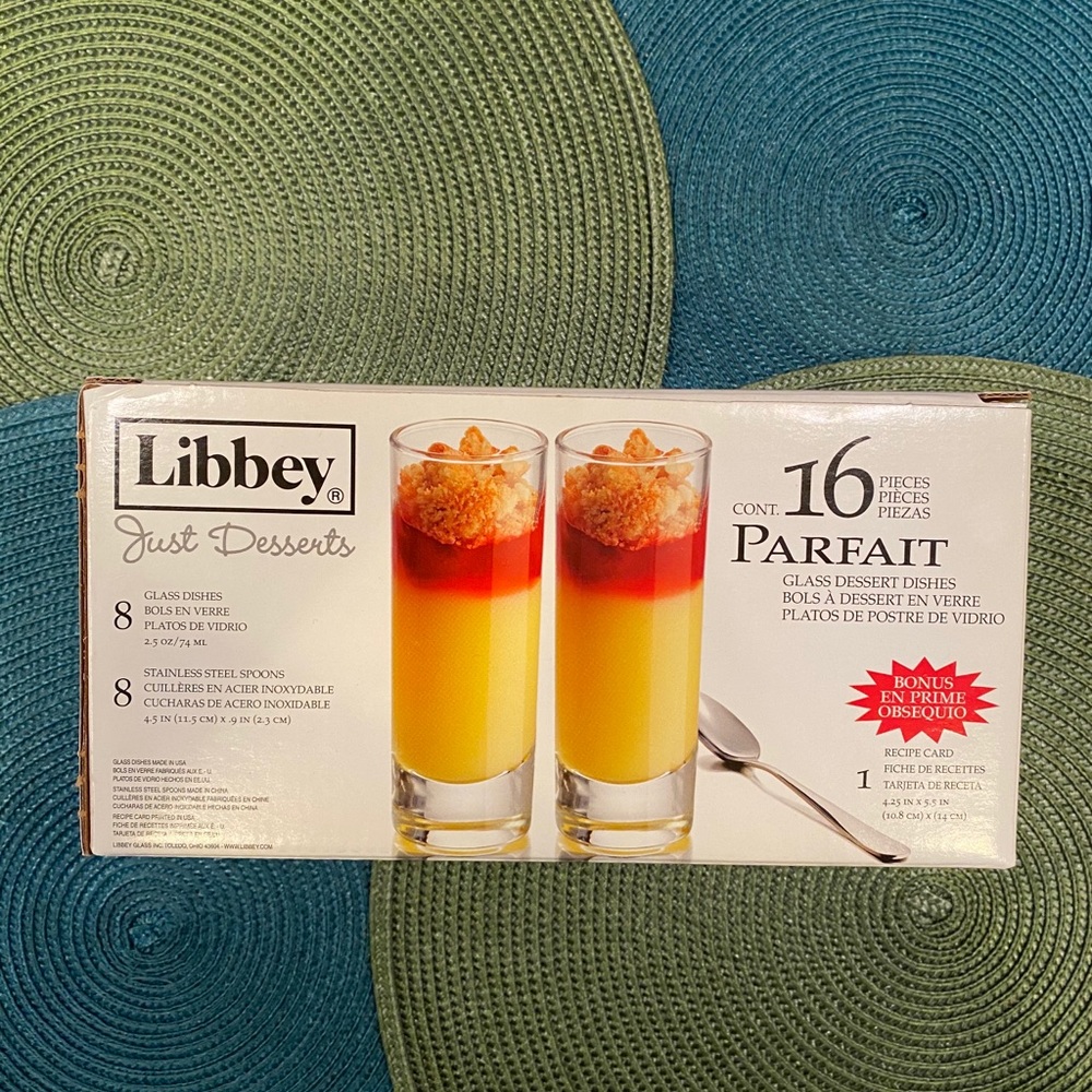 Parfait dessert glasses - NEW